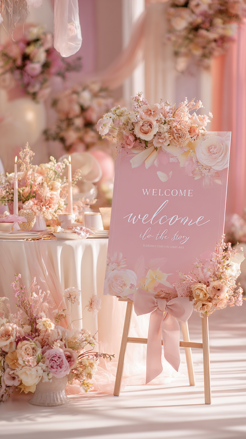 Wedding welcome sign