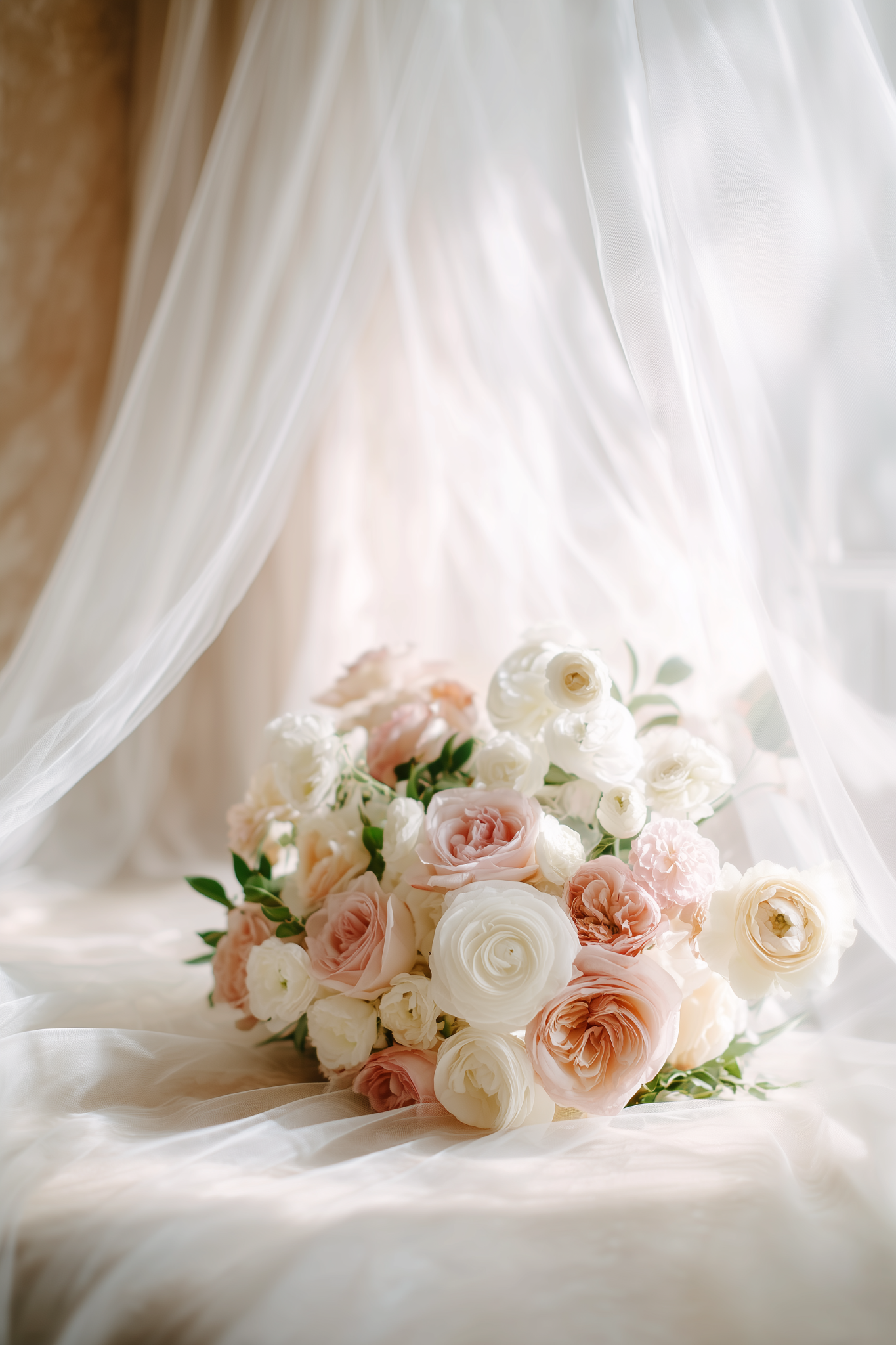 Outdoor woodland wedding ceremony